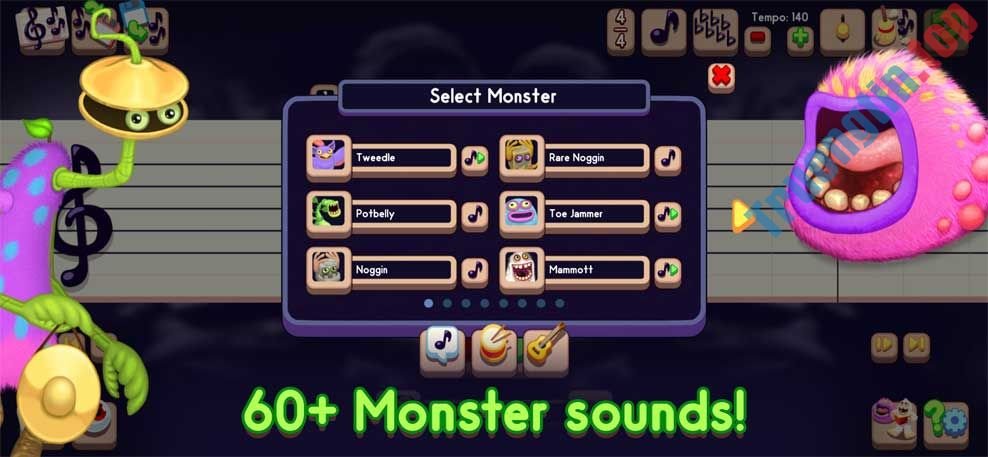 My Singing Monsters Composer cho iOS có hơn 60 quái vật