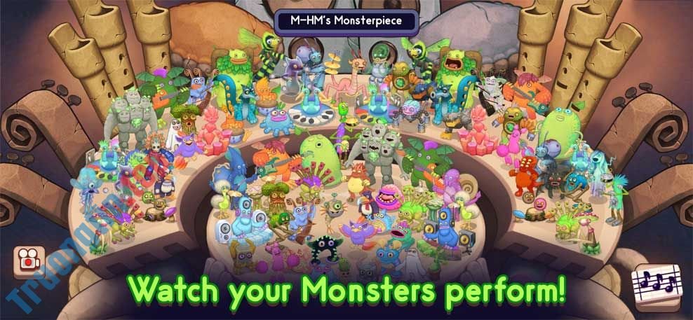 My Singing Monsters Composer cho iOS để bạn xem quái vật trình diễn