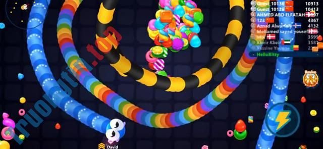 Download Snake Candy.IO cho iOS 1.2.3159 – Game rắn săn mồi nhiều người chơi online