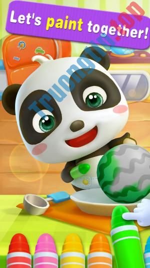 Chơi nhiều trò chơi thú vị cùng gấu trúc nhỏ trong game Talking Panda Kiki 