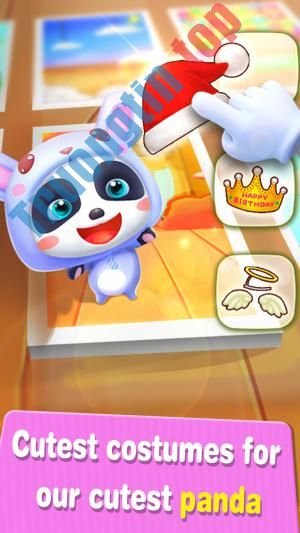 Download Talking Panda Kiki cho iOS 9.21.1001 – Game gấu trúc nhại tiếng người cho bé