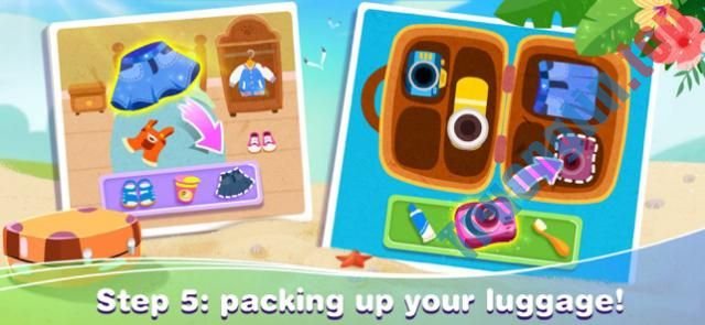 Download Baby Panda Vacation cho iOS 9.27.0013 – Game gấu trúc đi nghỉ mát hấp dẫn cho bé
