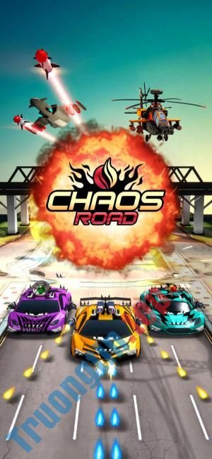 Download Chaos Road cho iOS 1.3.2 – Game đua xe bắn súng điên cuồng – Trường Tín