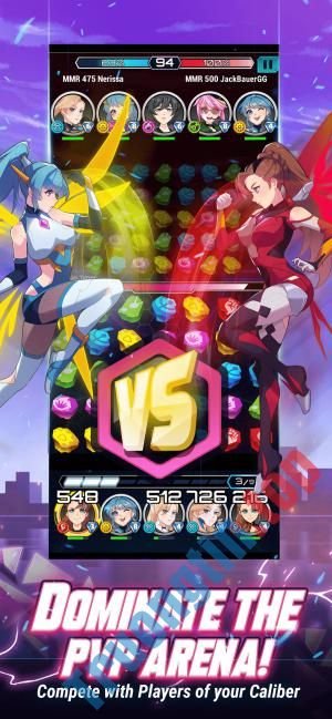 Download Murasaki7 cho iOS – Game match-3 phong cách truyện tranh Anime