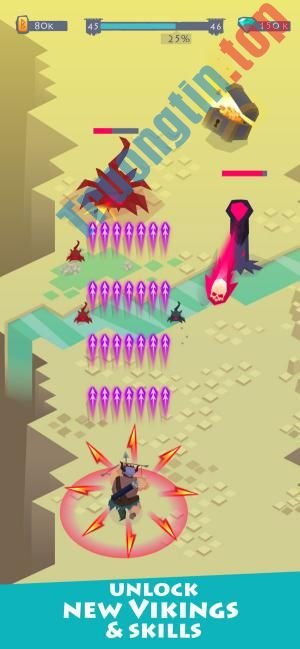 Download Vikings II cho iOS – Game người Viking bắn cung phong cách Chicken Invaders