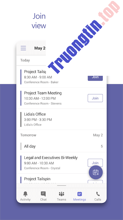 Lập&nbsp;lịch&nbsp;họp&nbsp;trên&nbsp;Microsoft&nbsp;Teams&nbsp;cho&nbsp;Android