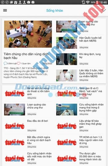 Tuổi trẻ Online cho Android