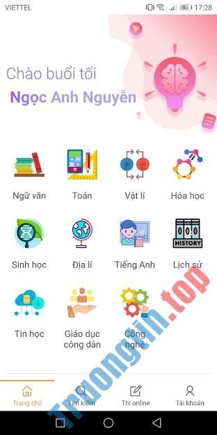 Download Vietjack cho Android 2.2.91 – Hỗ trợ giải bài tập, soạn văn – Trường Tín