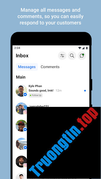Theo&nbsp;dõi&nbsp;bình&nbsp;luận&nbsp;và&nbsp;tin&nbsp;nhắn