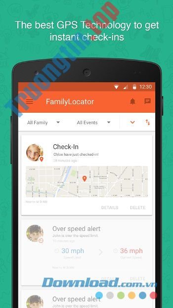 Dễ&nbsp;dàng&nbsp;check-in&nbsp;với&nbsp;Family&nbsp;Locator&nbsp;&&nbsp;Kids&nbsp;Tracker