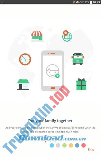 Màn&nbsp;hình&nbsp;khởi&nbsp;động&nbsp;của&nbsp;Family&nbsp;Locator&nbsp;&&nbsp;Kids&nbsp;Tracker&nbsp;