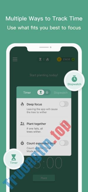 Quản&nbsp;lý&nbsp;thời&nbsp;gian&nbsp;thông&nbsp;minh&nbsp;trong&nbsp;Forest:&nbsp;Stay&nbsp;Focused&nbsp;for&nbsp;iOS