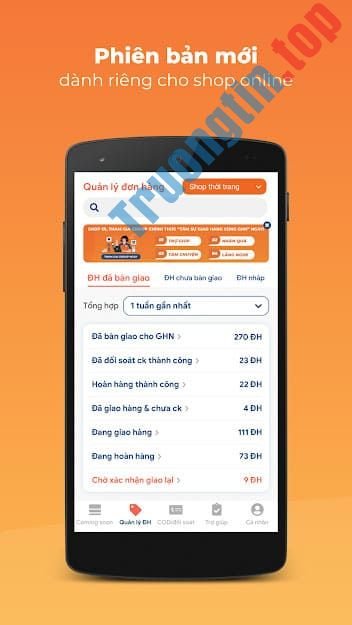 Download GHN Express – Giao Hàng Nhanh cho Android 4.2.8 – Trường Tín