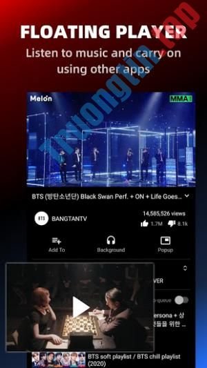 Download Pure Tuber cho Android 2.12.4.004 - App chặn quảng cáo video YouTube 4 Phát video nổi