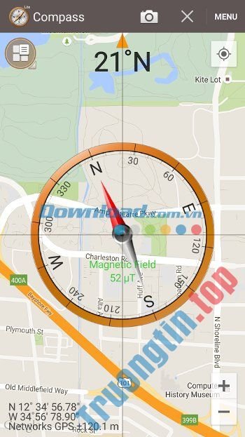 Smart Compass tích hợp Google Maps