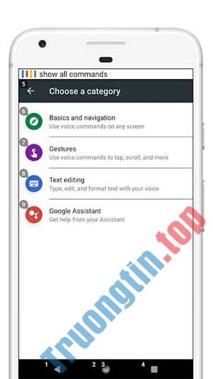 Voice&nbsp;Access&nbsp;cung&nbsp;cấp&nbsp;nhiều&nbsp;loại&nbsp;lệnh