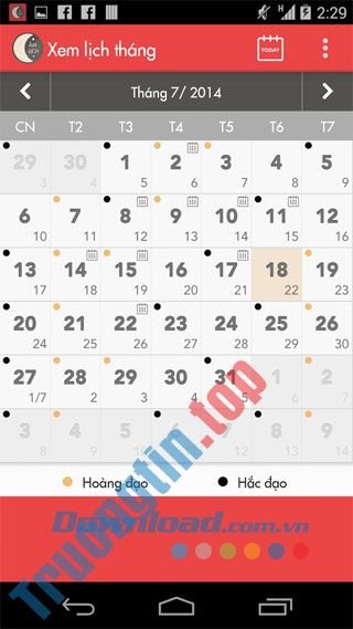 Download Âm lịch – tử vi 2015 cho Android 1.1.6 – Tra cứu lịch âm và xem tử vi 2015