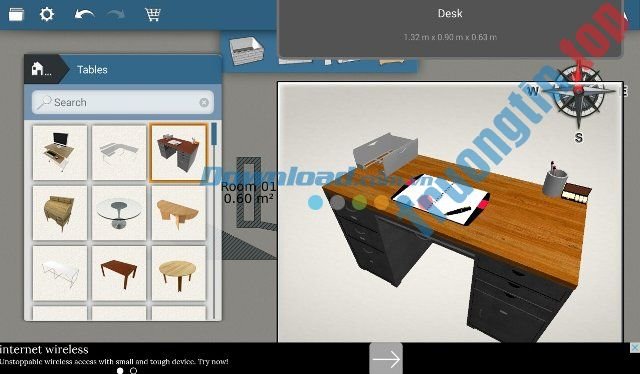 Lựa chọn các nội thất để trang trí với Home Design 3D cho Android