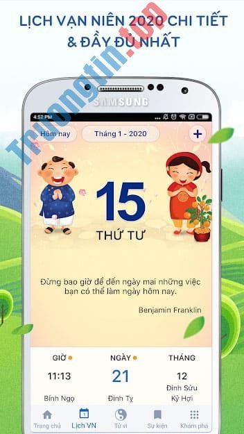 Download Lịch Vạn Niên 2021 – Lịch Việt & Lịch Âm trên Android