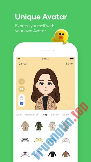 Tạo&nbsp;avatar&nbsp;cá&nbsp;tính&nbsp;trên&nbsp;LINE&nbsp;app