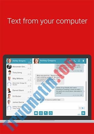 MightyText&nbsp;for&nbsp;Android&nbsp;là&nbsp;ứng&nbsp;dụng&nbsp;nhắn&nbsp;tin&nbsp;SMS&nbsp;trên&nbsp;PC
