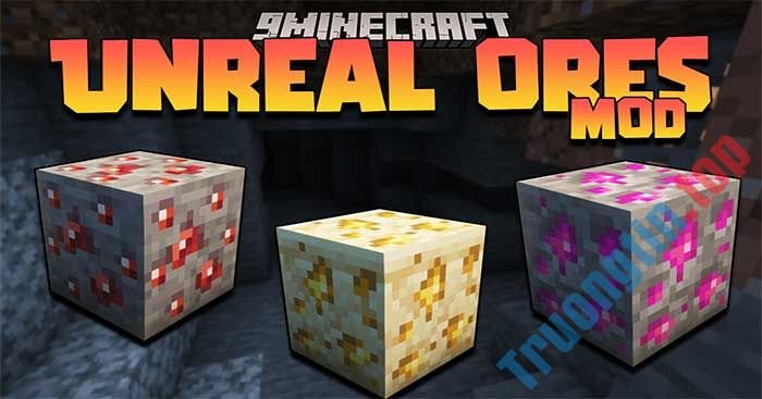 Unreal Ores Mod sẽ đưa vào Minecraft 3 loại quặng mới: Orichalcum, Ruby và Amber