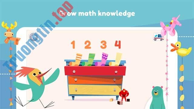 Khan Academy Kids for Android sẽ giúp bé làm quen với toán học