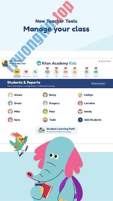 Khan Academy Kids cải tiến công cụ quản lý lớp học