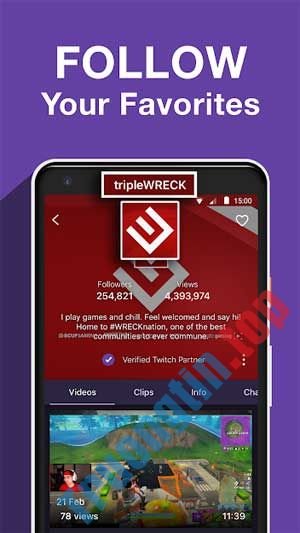 Theo&nbsp;dõi&nbsp;streamer&nbsp;yêu&nbsp;thích&nbsp;của&nbsp;bạn