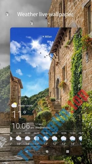 Download Weather Live Wallpapers cho Android 1.44 – Trường Tín
