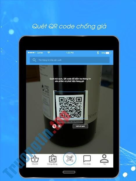 Quét mã QR trên Barcode Việt