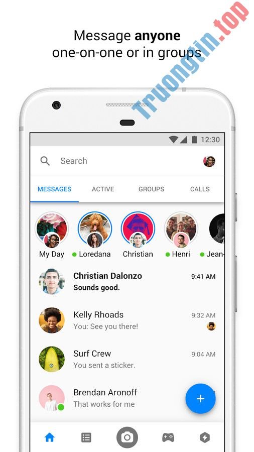 Nhắn&nbsp;tin&nbsp;thỏa&nbsp;thích&nbsp;với&nbsp;bạn&nbsp;bè&nbsp;Facebook&nbsp;trên&nbsp;Messenger&nbsp;cho&nbsp;Android