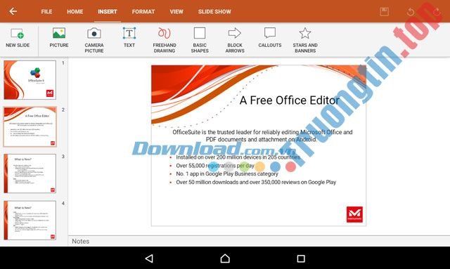 Chỉnh&nbsp;sửa&nbsp;file&nbsp;Powerpoint&nbsp;với&nbsp;OfficeSuite&nbsp;+&nbsp;PDF&nbsp;Editor