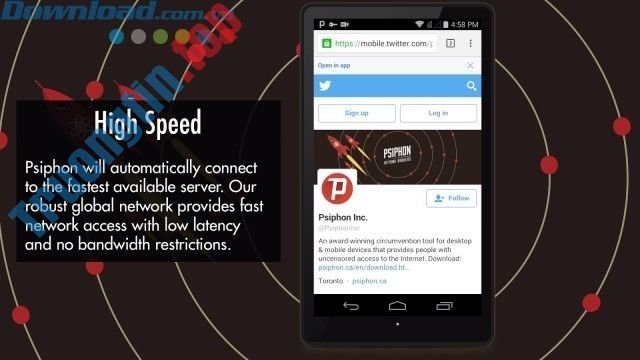 Download Psiphon Pro cho Android 310 – Truy cập trang web bị chặn dễ dàng