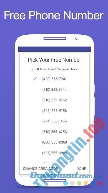 Textfree cung cấp cho người dùng số điện thoại Mỹ miễn phí