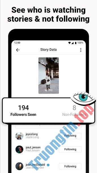 Download FollowMeter for Instagram cho Android 4.3 – Trường Tín