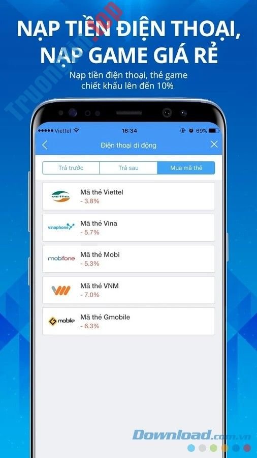 Nạp&nbsp;thẻ&nbsp;điện&nbsp;thoại&nbsp;cực&nbsp;nhanh&nbsp;trên&nbsp;VTCPay