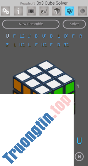 3x3 Cube Solver sử dụng phương pháp giải CFOP