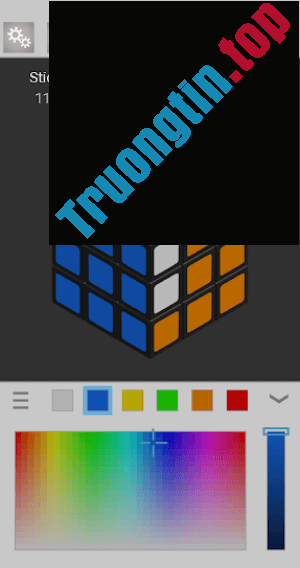 Thay đổi màu các mặt của khối Rubik