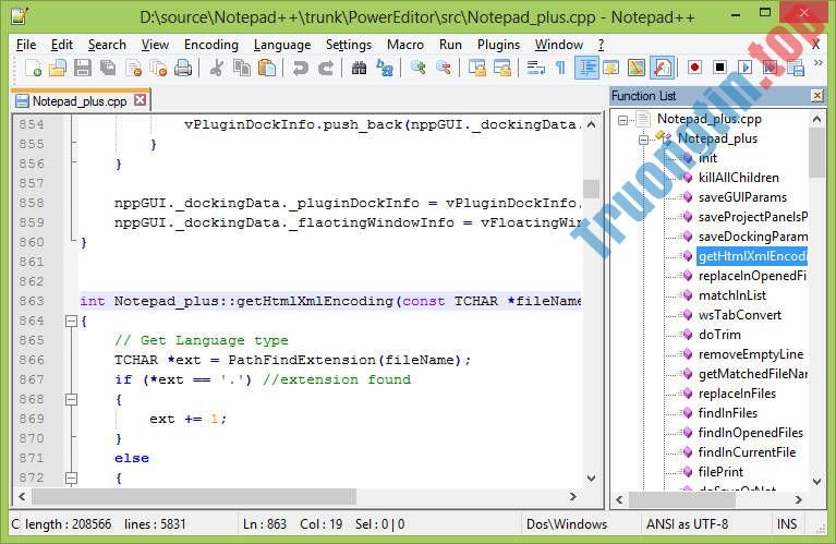 Cập&nbsp;nhật&nbsp;Notepad++&nbsp;mới&nbsp;nhất
