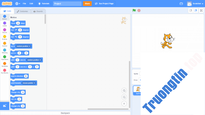 Giao&nbsp;diện&nbsp;mới&nbsp;của&nbsp;Scratch&nbsp;3.0
