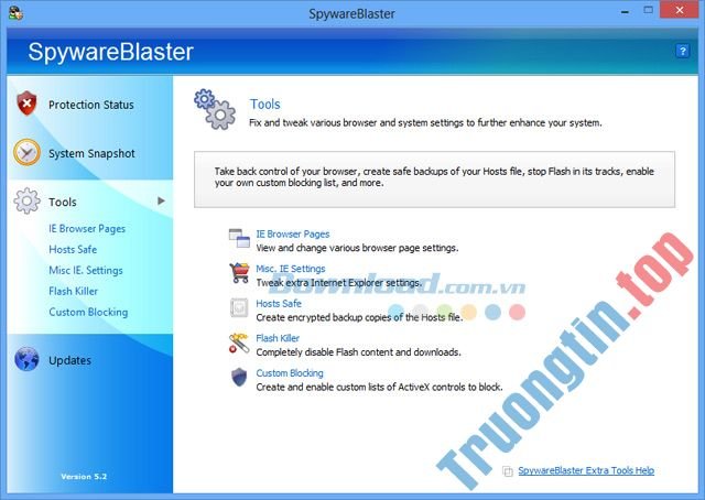 Download SpywareBlaster – Ngăn chặn phần mềm độc hại, Spyware, Adware trên PC