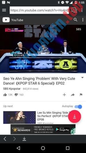 Duyệt&nbsp;video&nbsp;YouTube&nbsp;trên&nbsp;ứng&nbsp;dụng&nbsp;TubeMate