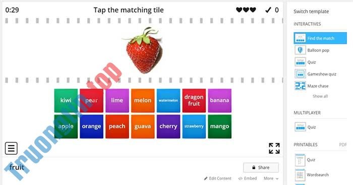 Wordwall&nbsp;giúp&nbsp;giáo&nbsp;viên&nbsp;thiết&nbsp;kế&nbsp;các&nbsp;hoạt&nbsp;động&nbsp;thực&nbsp;hành&nbsp;cho&nbsp;lớp&nbsp;học