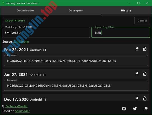 Download Samsung Firmware Downloader – Cập nhật phần mềm cho thiết bị Samsung