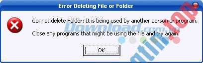 Lỗi thường gặp khi xóa file trên Windows