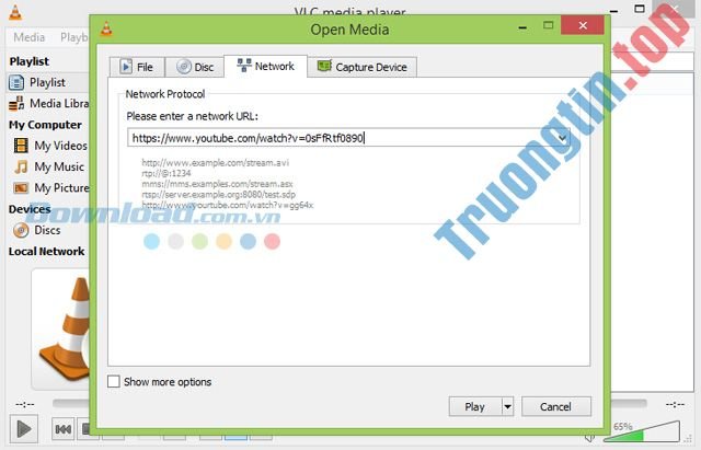 Mở&nbsp;video&nbsp;YouTube&nbsp;bằng&nbsp;VLC