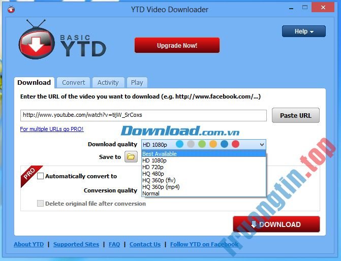 Chọn&nbsp;chất&nbsp;lượng&nbsp;video