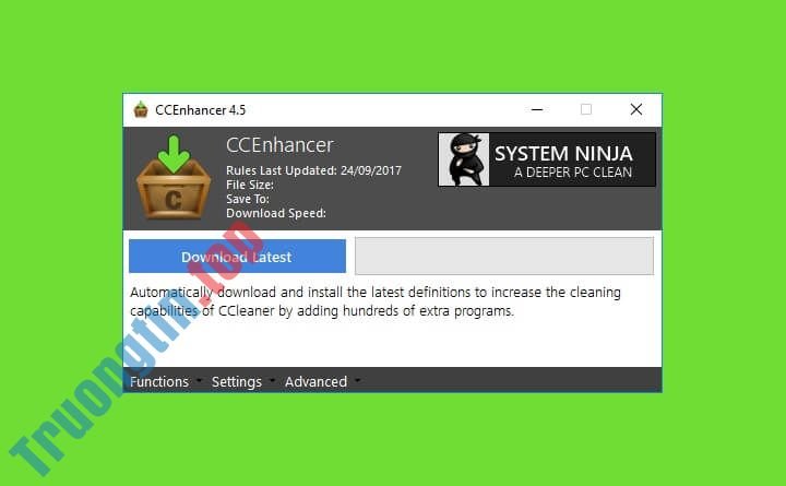 Download CCEnhancer – Công cụ hỗ trợ tăng tiện ích dọn file rác cho CCleaner