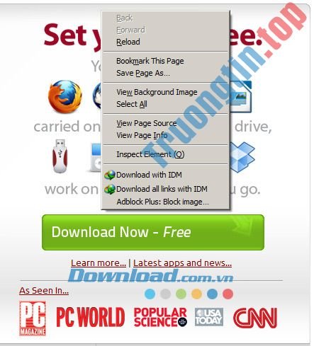 Tích&nbsp;hợp&nbsp;IDM&nbsp;vào&nbsp;menu&nbsp;chuột&nbsp;phải